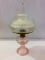 Aladdin Pink Kerosene Base Lamp w/