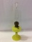 Aladdin Vaseline Glass Kerosene Lamp