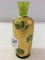 Green Moser Bottle w/ HIghly Gold Decorated