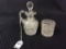 Lot of 2 American Brillant Period Cut Glass Pieces