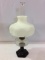 Aladdin Black & Clear Glass Kerosene Lamp w/