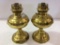 Lot of 2 Brass Rayo Kerosene Lamp Bases