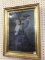 Framed Painting of Lady Holding Tray of Fruit