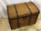 Antique Wood Lift Top Trunk