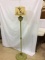 Metal Floor Lamp w/ Aladdin Kerosene Lamp w/