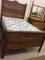 Vintage High Back Wood Full Size Bed
