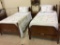 Three Piece Bedroom Set Including 2 Twin Beds