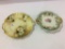 Lot of 3 Floral Painted Plates Incuding 2-RS