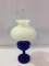 Aladdin Cobalt Blue Kerosene Lamp w/ Clear