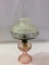 Aladdin Pink Kerosene Base Lamp w/