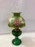 Aladdin Dark Green Base Kerosene Lamp