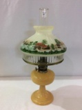 Aladdin Peach Color Kerosene Lamp w/ Chimney