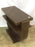 Sm. Wood Deco Design Lamp Table