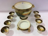 RARE Nippon Lg. Serving Bowl on Pedestal-