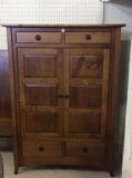 Contemp. Amish Made Cabinet w/ 2 Doors& 2 Upper