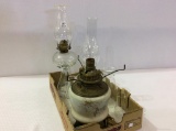 Group of 3 Lamps Including 2 Kerosene &