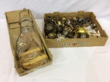 2 Boxes of Lamp Parts Including Mostly