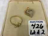 Lot of 2-10 K Including Yellow & White Gold