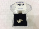 Ladies Sterling Silver Pearl Design Ring