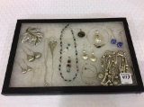 Collection of Ladies Silver Costume Jewelry