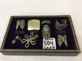 Lot of 8 Ladies Silver Costume Rings