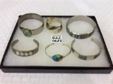 Lot of 6 Ladies SIlver Jewelry Pieces Including