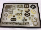 Collection of Vintage Ladies Belt Buckles,