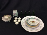 Lg. Group of Dishware Including Various Painted