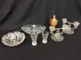 Lot of 7 Glassware Pieces Including Sm.