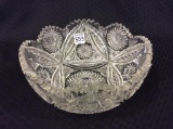 Lg. Intricat Cut Glass Bowl