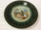 Green Decorated Holland Design Plate w/