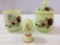 Lot of 3 Including 2-Decorated Floral Pieces of
