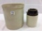 Lot of 2 Including One Gal. Stoneware Unmarked