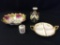 Lot of 4 Hand Painted Nippon Pieces Including