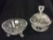 Lot of 2 Crystal Glass Pieces Including Three