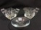 Lot of 3 Including Heisy Etched Glass Creamer &