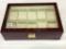 Glass Top Watch Display Box-Holds 10 Watches