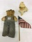 Lot of 2 Including Sm. Old Straw Stuffed Teddy