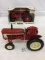 Lot of 2 Ertl 1/16th Scale Toy Tractors