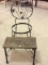 Lot of 2 Including Decorative Metal Garden Chair