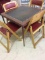 Vintage Metal Folding Card Table (29 Inches Sq)