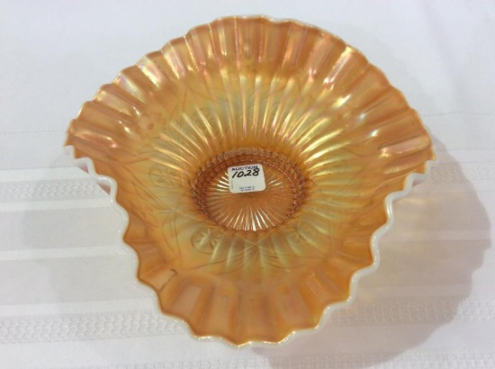 Carnival Glass Triangular Shape Dish