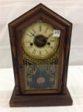 Unknown Antique Keywind Clock w/ Pendulum & Key
