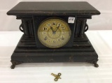 Unknown Antique Keywind Mantle Clock-