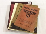 Group of IH Farm Machinery Manuals Including