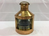 Brass & Copper Starboard Lantern w/ Brass Tag