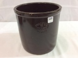 2 Gal Crock Front Marked Morton Pottery
