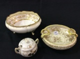 Lot of 3 Hand Painted Nippon Pieces