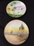 Lot of 2 Hand Painted Nippon Plates