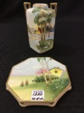 Lot of 2 Hand Painted Nippon Pieces w/